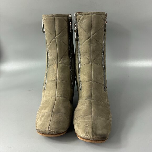 Marc Jacobs Suede Ankle Moto Boots, Size 38.5 - Picture 3 of 14